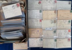 Postal Stationery, German postcards, letters and envelopes 1840s to 1932. A large collection (