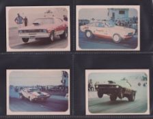 Trade cards, USA, Fleer, Drag Nationals (1972) (63/70, missing nos 4, 12, 14, 17, 21, 64 & 68) (gd)