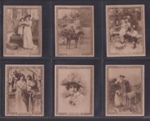 Cigarette cards, Salmon & Gluckstein, Famous Pictures (Brown), 'L' size (set, 25 cards) (gd)