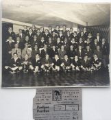 Rugby photo & match ticket, South Africa v Scotland, 30th April 1960, Test match ticket and