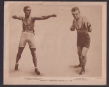 Trade cards, Boxing, 6 Premium sized boxing issues from 1919, All Sports Illustrated (3) Wells,