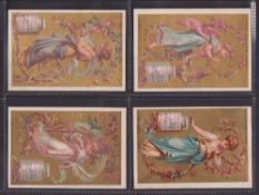 Trade cards, Liebig, S94 (set 6 cards plus an anonymous plain back duplicate) Girls in Branches