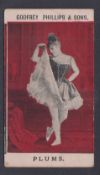 Cigarette card, Phillip's, Beauties, Plums (Plum Front), type card, ref H186, picture no 22 (sl