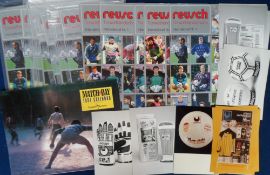 Football, a quantity of Football Advertising Material inc. Shreddies Action Replay 3D cards,