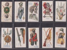 Cigarette cards, GEO Dobie, Weapons of all Ages (set 25 cards) (4 cards fair rest gd or better)