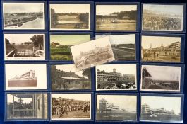 Postcards, Horse Racing, a selection of 17 UK race courses, inc. Chester (2 RPs), Sandown Park (