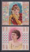 Cigarette cards, USA, Duke's, Beauties Folders, all with 'Duke's' on back in green, 'P' size, 4