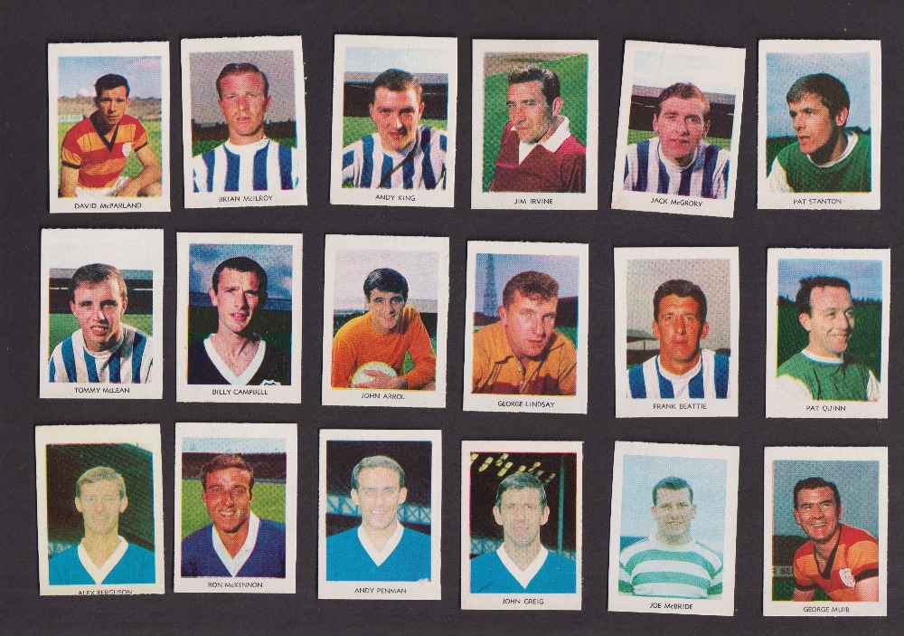 Trade cards, Football, A&BC Gum, 1966 Footballers pairs Scottish, 42 cards numbered 1 to 42