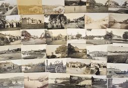 Postcards, Devon, a comprehensive RP collection of approx. 37 cards of Bere Ferrers, Devon. Includes
