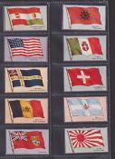 Cigarette cards, R J Hill, National Flag series (set 20 cards) including United States of America
