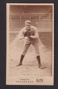 Cigarette cards, USA, Chas. Gross, Baseball Players, 'L' size photographic card, Gibson C. Philia (