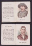 Cigarette cards, USA, Buchner, Defenders & Offenders (Folders), 'P' size, 2 folders, John