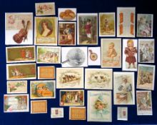 Advertising Cards, Foods, 32 early advertising items to include Chocolat Suchard, Chocolat