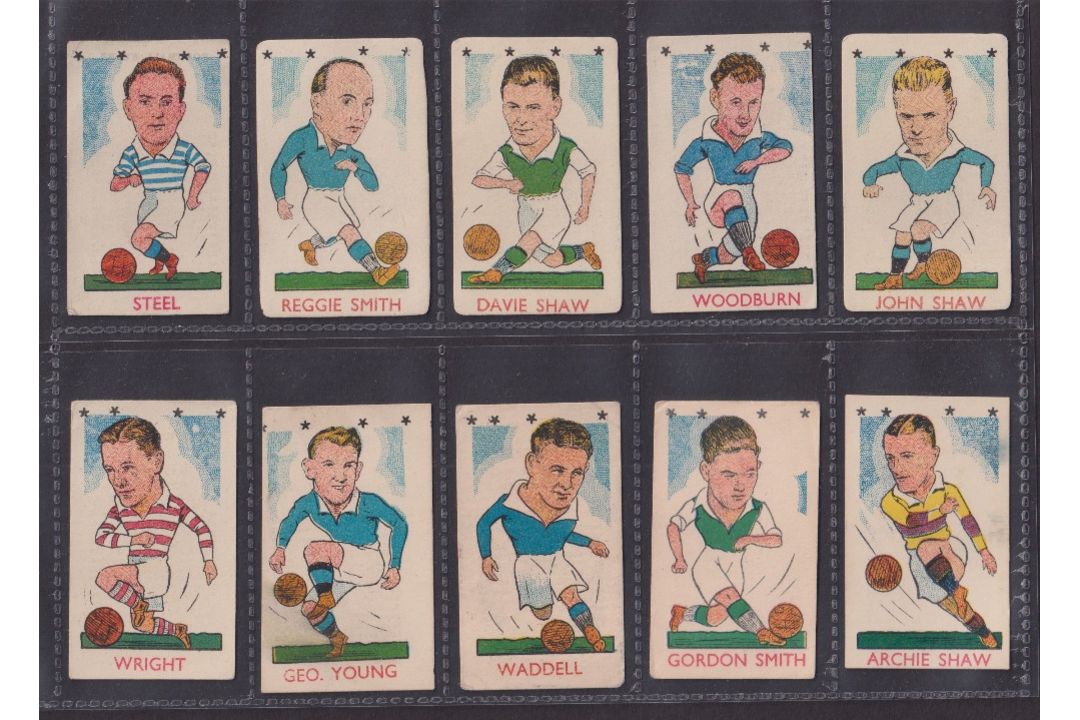 Trade cards, Kiddy's Favourites (Anon), Football Stars (Numbered 53-120 but with some skipped - Image 1 of 6