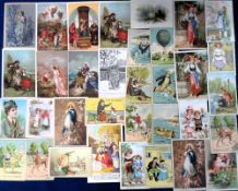 Trade cards, Holloway's, a collection of approx. 70 cards from various series, English & Continental