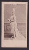 Cigarette card, Goodbody's, Pretty Girl Series 'BAGG' (Mauve Back), type card, Carlotta (gd) (1)