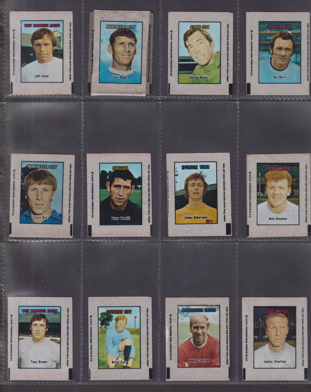Trade cards, Football, 1970 A&BC Gum, Football Transparencies, 44/72, plus 1 duplicate for Osgood - Image 3 of 4