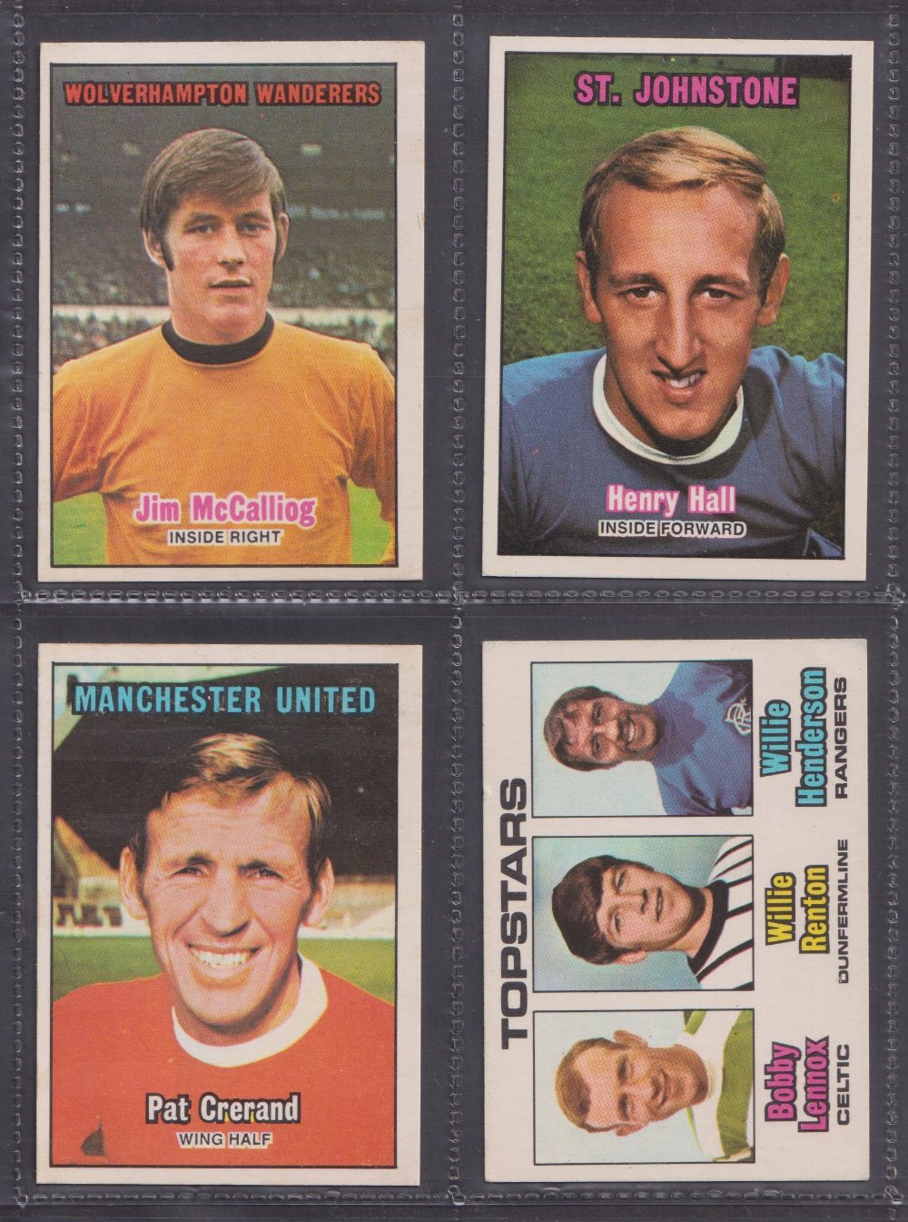 Trade cards, Football, 1970 A&BC Gum, Footballers Green back Scottish 1st Series 1-85 (set 85 cards) - Image 3 of 4