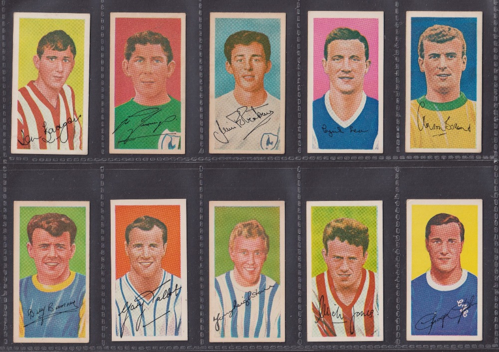 Trade cards, Football, small selection 61 cards plus presentation album, Barratt Famous - Image 4 of 8