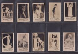 Cigarette cards, Egypt, Stamelis Douras, Photo Series 16, Beauties (Numbered, with white borders and