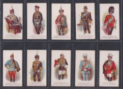 Cigarette cards, Edwards, Ringer & Bigg, Portraits of His Majesty The King (set, 10 cards) (gd)