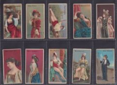 Cigarette cards, United Tobacconist's Association Ltd, Actresses 'MUTA' (set, 10 cards) (most with