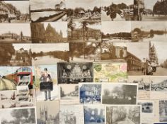 Postcards, Berkshire, a mix of approx. 162 cards of Reading, with RPs of Royal Berkshire Hospital (