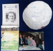 Football autographs, Tom Finney, Preston North End & England, Itinerary Card from Sir Tom Finney's