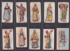 Cigarette cards, 28 scarcer cards, including Smith's Races of Mankind (9, 2 without title at top,