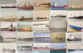Shipping, Car Carriers and Gas Carriers, approx. 325 postcard sized images of car and gas