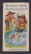 Trade card, Barratt's, Boy Scouts - Military Terms, type card, 'A Bombardment' (gd) (1)
