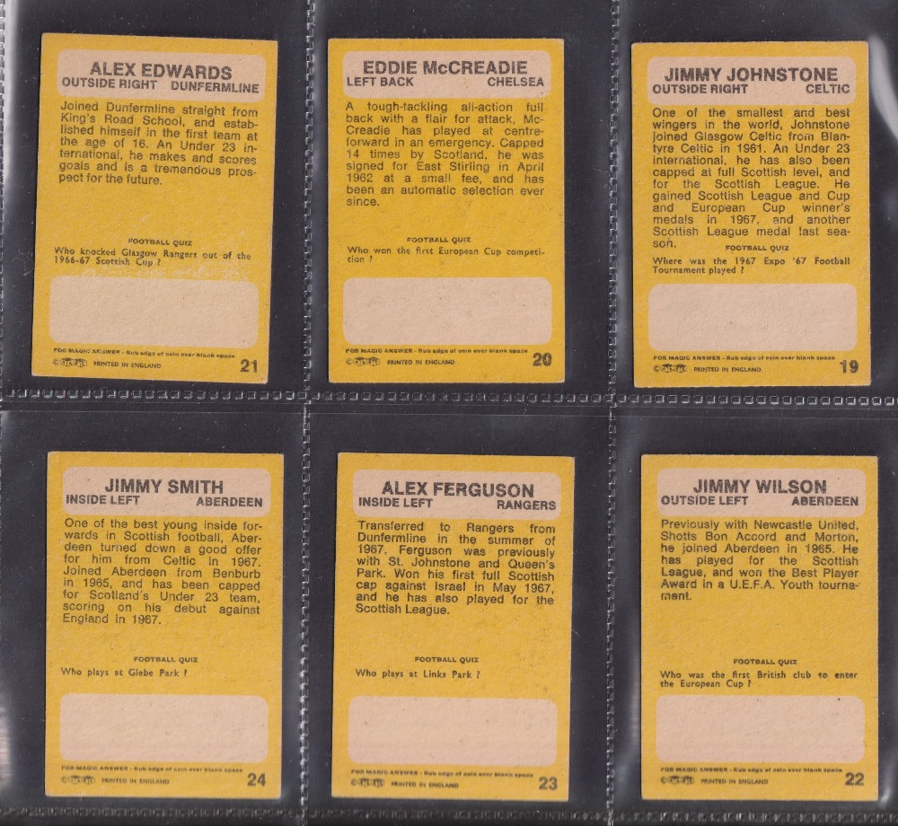 Trade cards, Football, A&BC Gum, Scottish, 1968 (Yellow backs) (set 45 cards) including Alex - Image 8 of 16