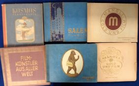 Cigarette cards, Germany, a collection of six complete special albums, all Film & Entertainment