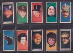 Cigarette cards, Boguslavsky Conan Doyle Characters (green back) (set, 25 cards) including