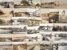 Postcards, Devon, a collection of approx. 156 cards of Devon villages, mostly RPs of Bere Ferrers,