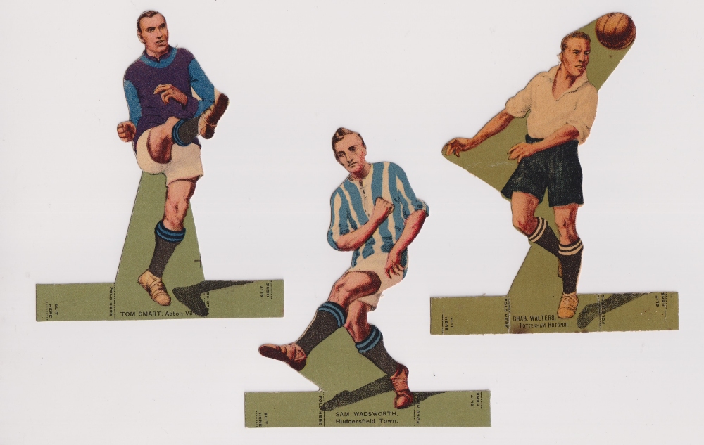 Trade issues, Thomson, Footballers, shaped, (set, 11 cards) die cut and made to stand up, with - Image 5 of 6