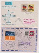 Stamps, German, 3 boxes of envelopes cards and covers on the subject of planes, trains and ships.