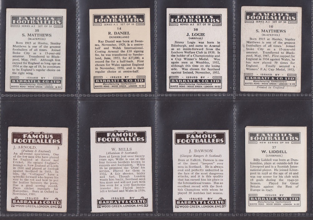 Trade cards, Barratt's, a collection of 43 Football type cards, all different from various series - Image 8 of 12