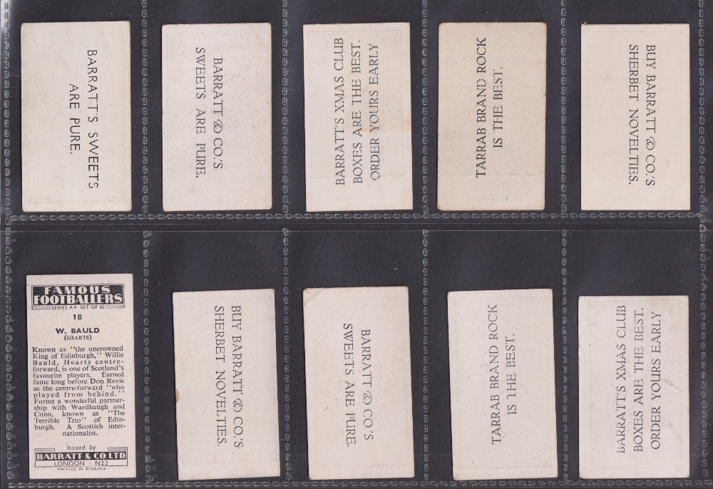 Trade cards, Barratt's, a collection of 43 Football type cards, all different from various series - Image 2 of 12