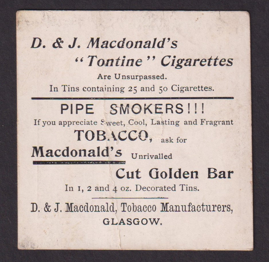 Cigarette card, D. & J. MacDonald, Cricket & Football Teams (Tontine), Everton A.F.C. (creased, - Image 2 of 2