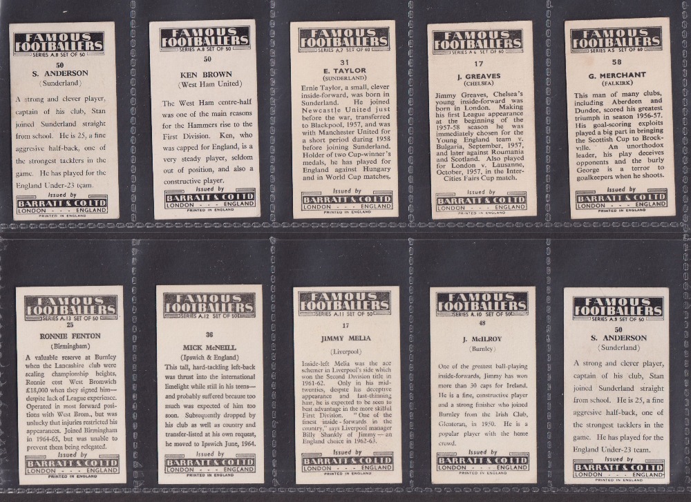 Trade cards, Barratt's, a collection of 43 Football type cards, all different from various series - Image 4 of 12