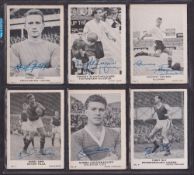 Trade cards, Football, A&BC Gum, 1961 Footballers plain back (set 64 cards) including Bobby Charlton