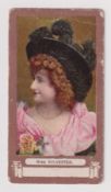 Cigarette card, L. & Y. Tobacco Mfg. Co, Burnley, Actresses FROGA, type card, Miss Sylvester (some
