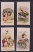 Cigarette cards, USA, Lorillard, Circus Scenes ('Sensation' wording front & back), 'X, size, 4