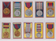 Cigarette cards, Smith's, Medals, (Numbered, Imperial Tobacco Company, multi-backed) (set, 50 cards)