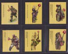 Trade cards, Bassett, Barratt Division, two packet issue sets, Battle (20 packets) and Sky