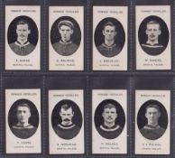 Cigarette cards, Taddy, Prominent Footballers (With Footnote, 1908), Crystal Palace, 8 cards, Baker,