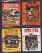 Trade stickers, Football, 24 different packets issued by FKS and Panini, with original stickers