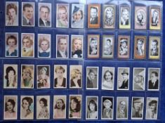 Cigarette cards, Film / Cinema, 8 sets Carreras (6) Film stars 1st & 2nd (series 54), Glamour Girls,