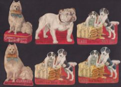 Trade cards, a collection of 11 die-cut advertising for Clarke's 'Buffalo' Meat Biscuits & '